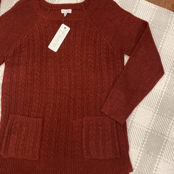 NWT Olivia Sky Sweater with Pockets - Picture 2 of 5
